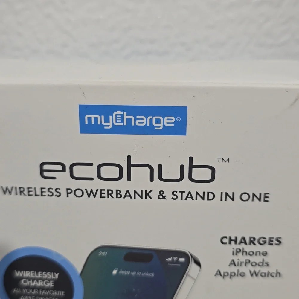 EcoHub Wireless Powerbank & Stand - ‎ iPhone Airpod & Apple Watch Charger NWT